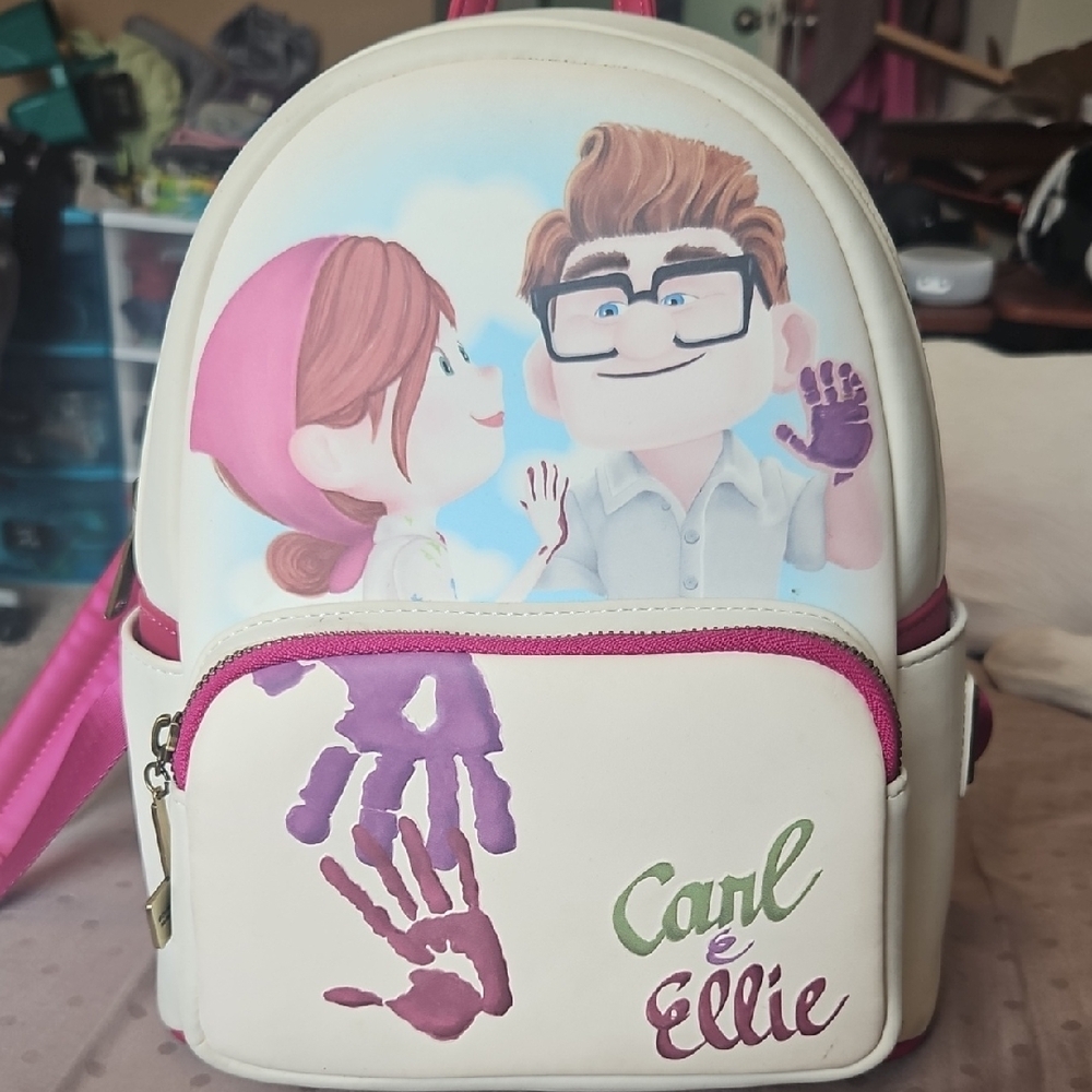 EUC loungefly Pixar UP Carl And Ellie Mini Backpack